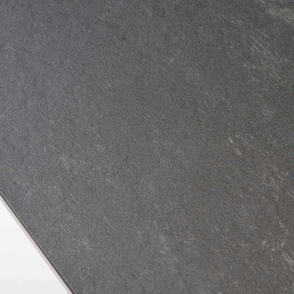 Savoy, 78"-118" Extendable Dining Table with Sintered Stone, Black