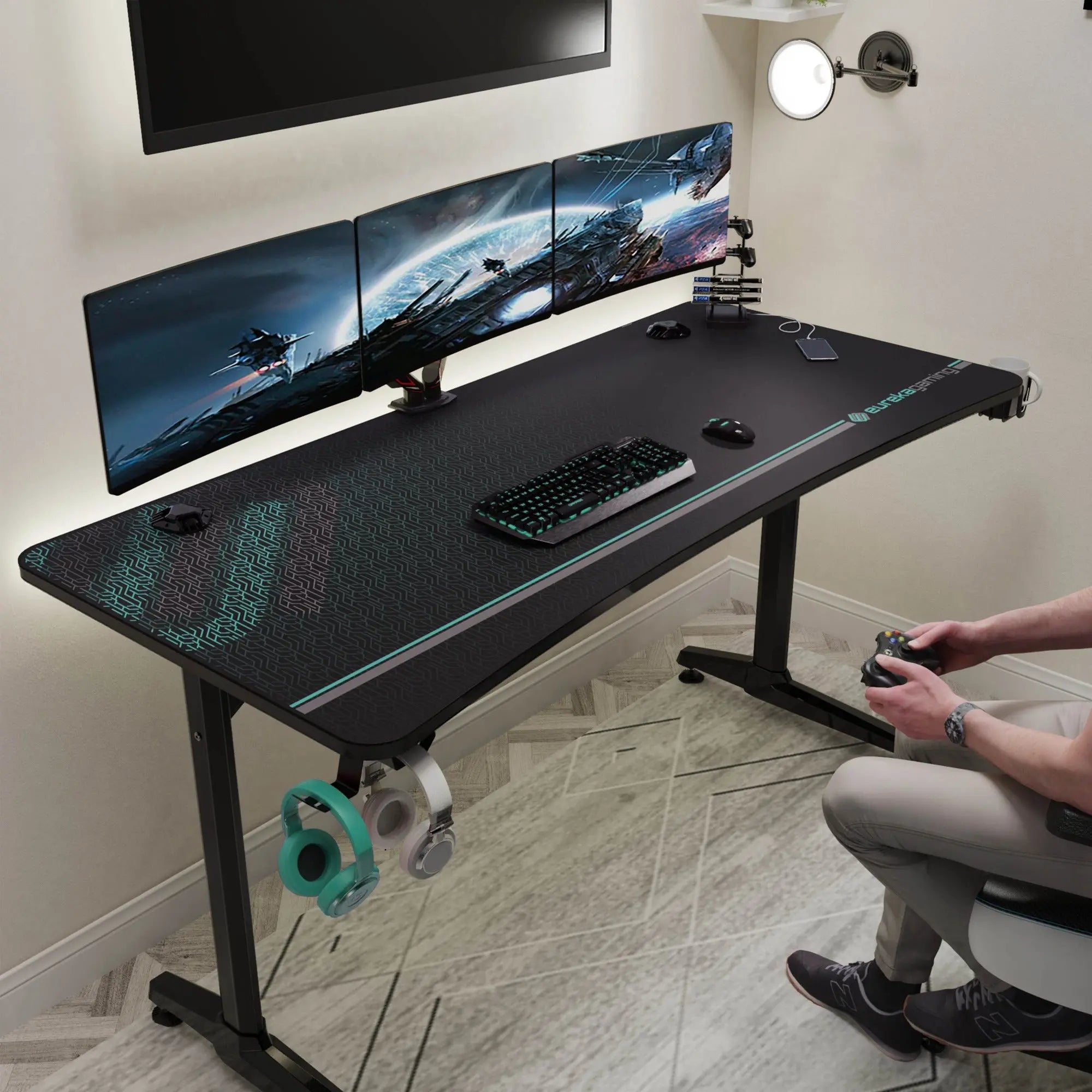 Full-Surface Mousepad Gaming Desk (60"x27")