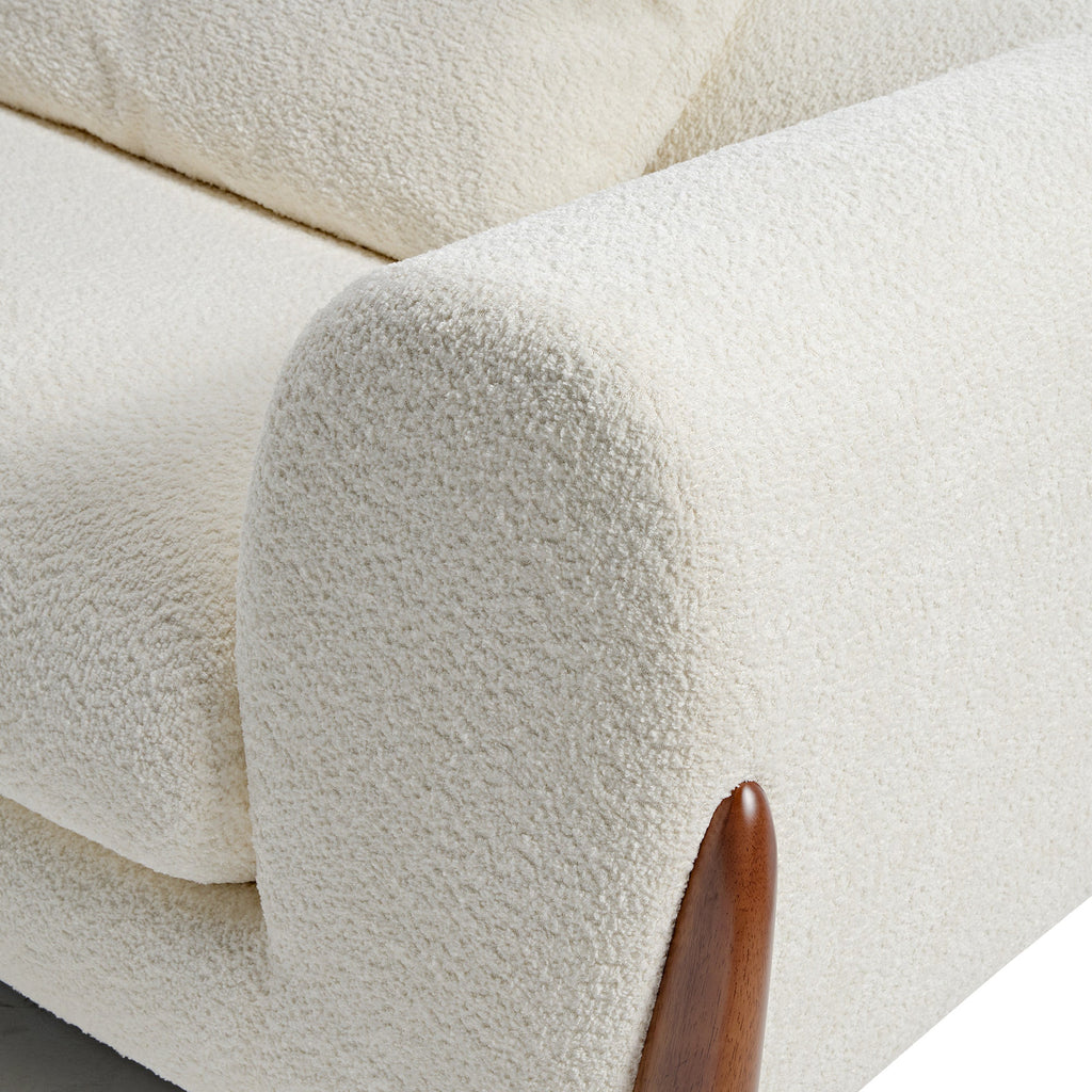 Rowan, Upholstered Accent Chair, Off White