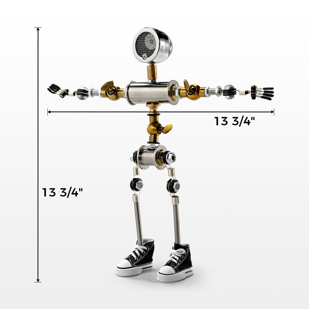 HD-19, 13.8" H, Robot-Shaped Cyberpunk Table Lamp Decor