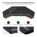 Aero Wing Shaped Studio Desk (73"x23")