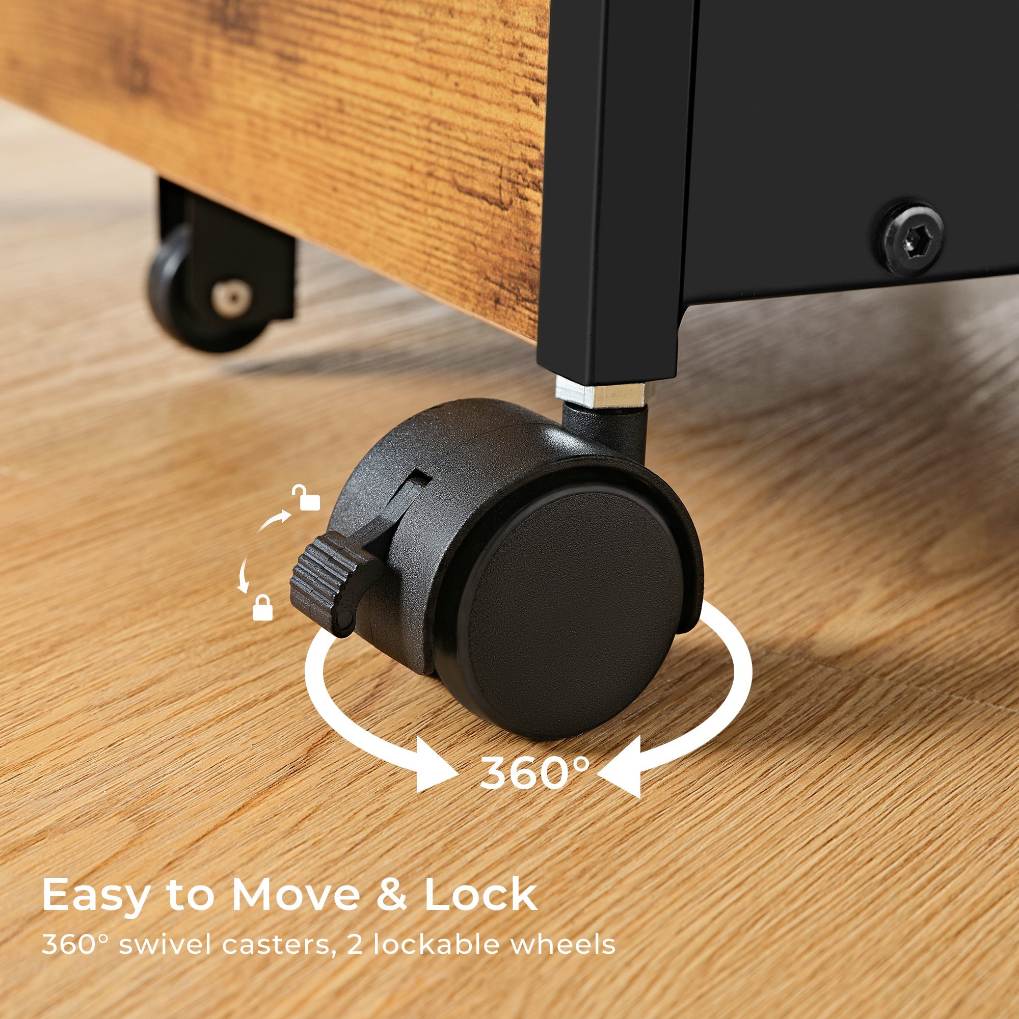 23" Rolling File Cabinet with Drawer
