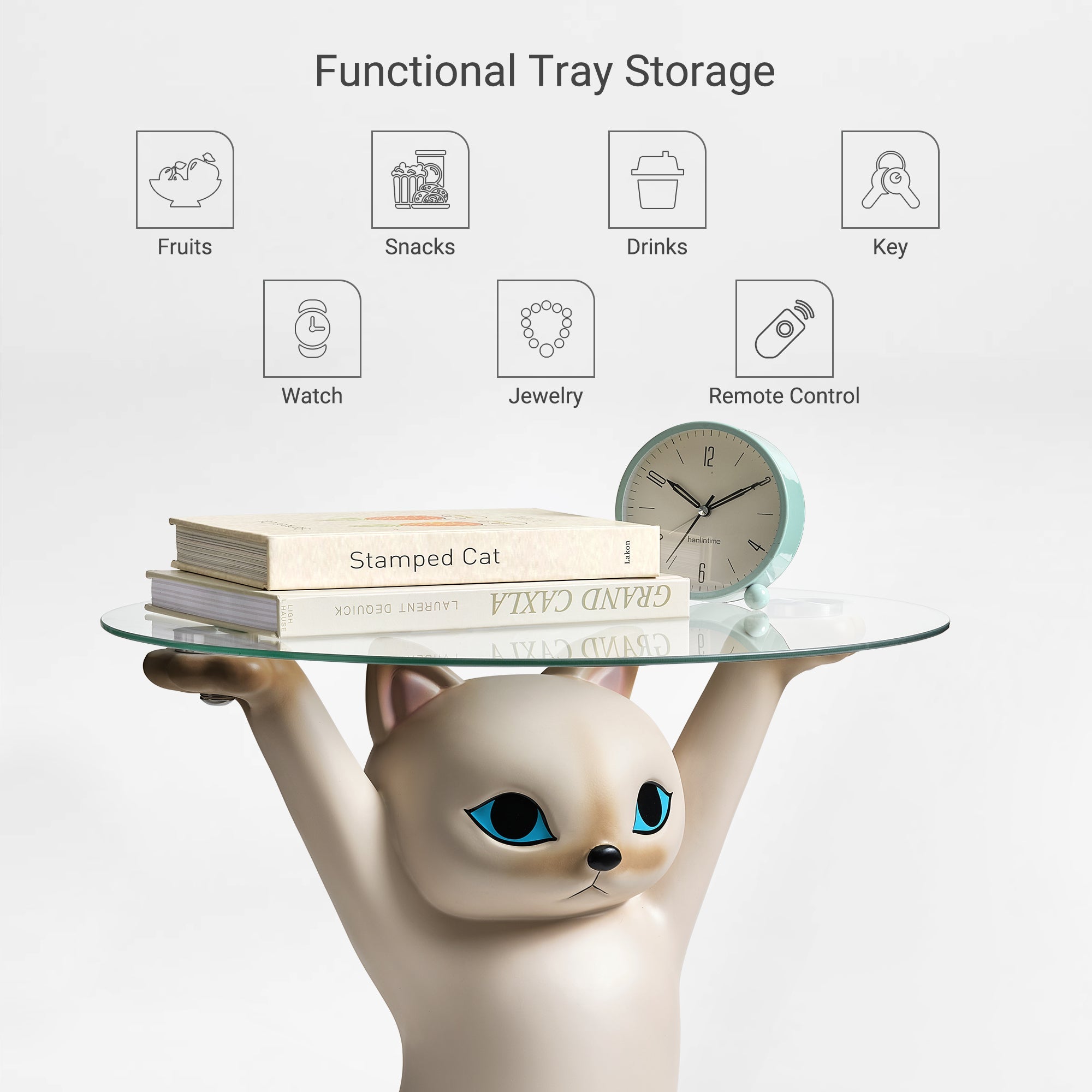 23" H, Enchanting Cat Side Table