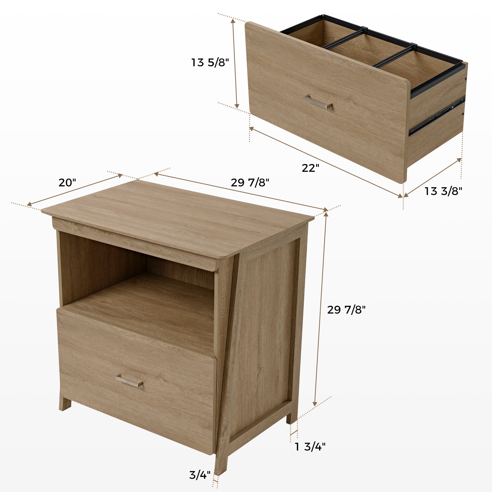 Executive Office Set: Ark EX Standing Desk, Chair and Storage