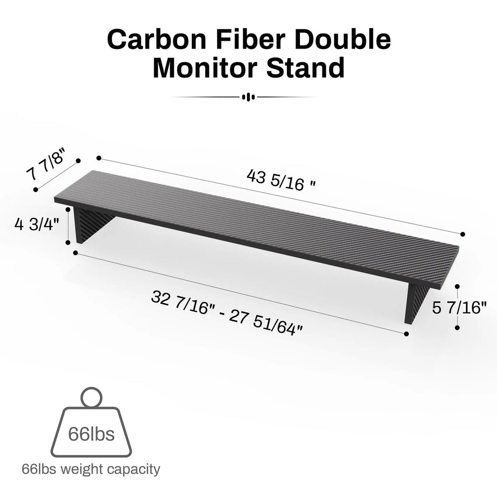 Carbon Fiber Dual Monitor Stand