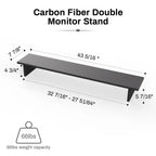 Carbon Fiber Dual Monitor Stand