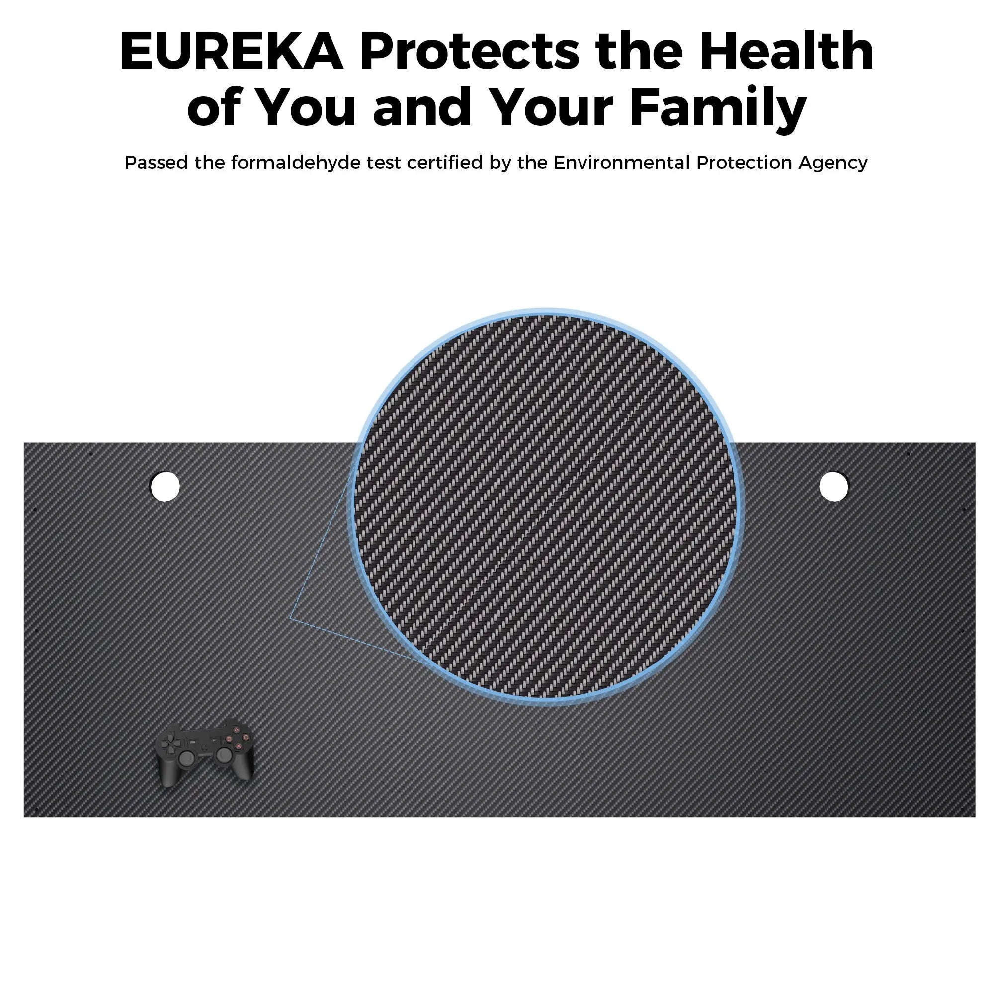 Gaming Desk with Z Shaped Legs (61"x25")