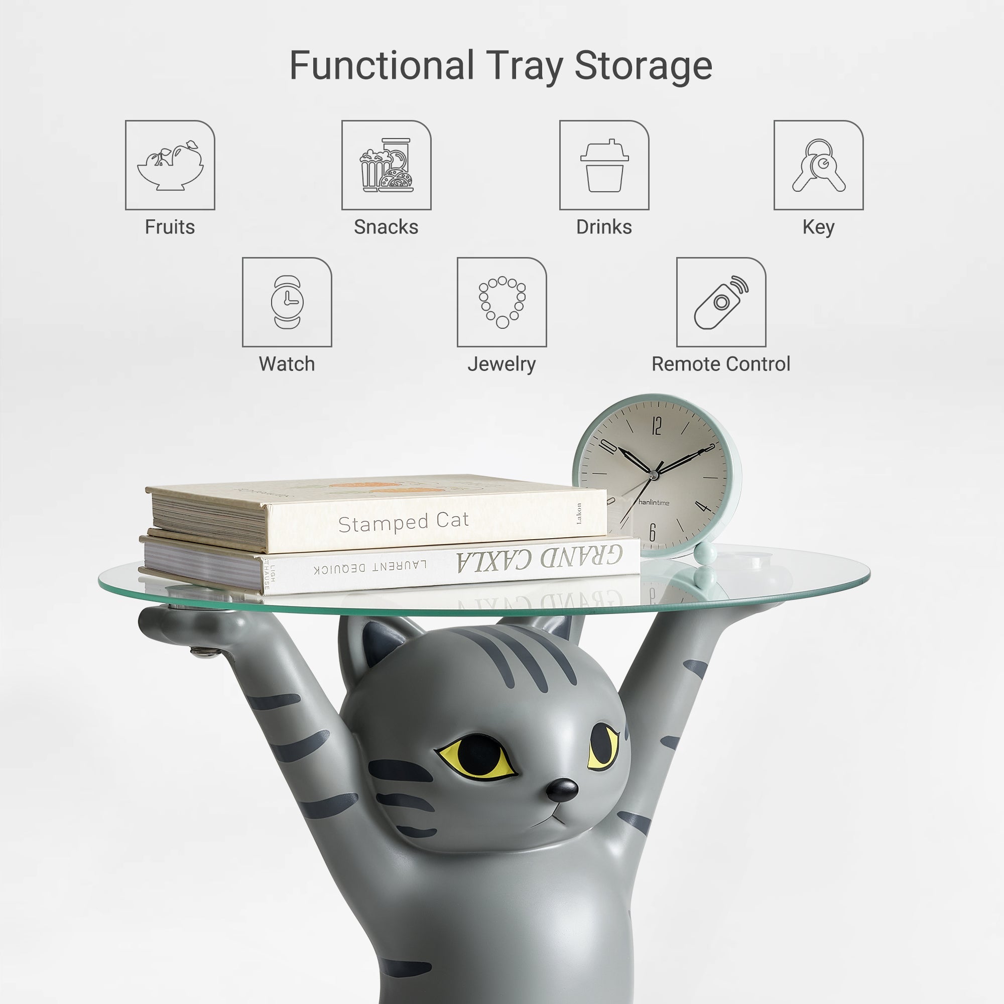 23" H, Enchanting Cat Side Table