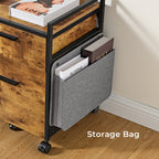 23" Rolling File Cabinet with Drawer