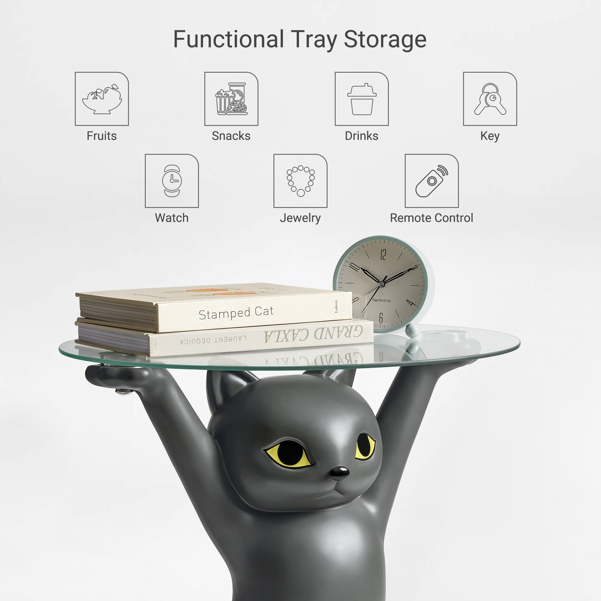 23" H, Enchanting Cat Side Table