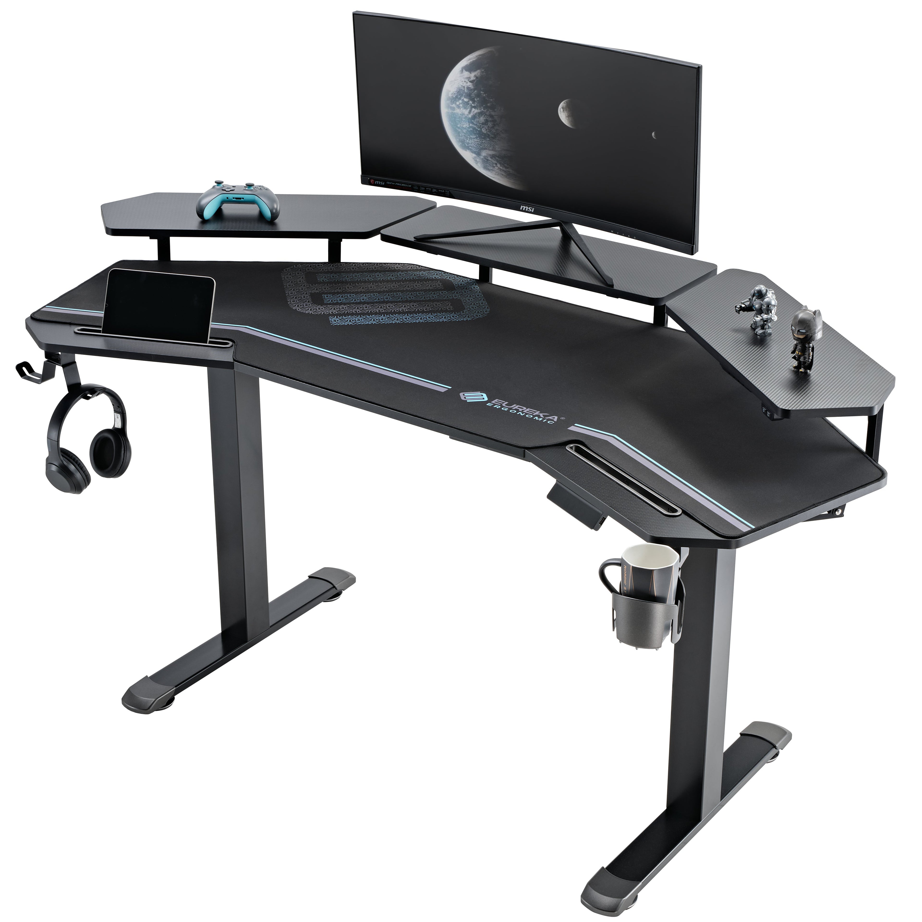 Aero Pro Wing Shaped Standing Desk (63"x23")