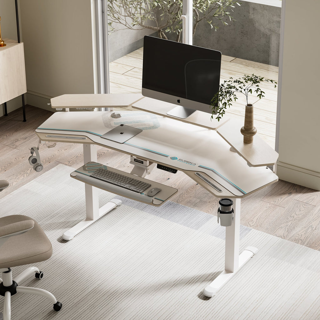 Aero Pro Wing-Shaped Standing Desk (72"x23")