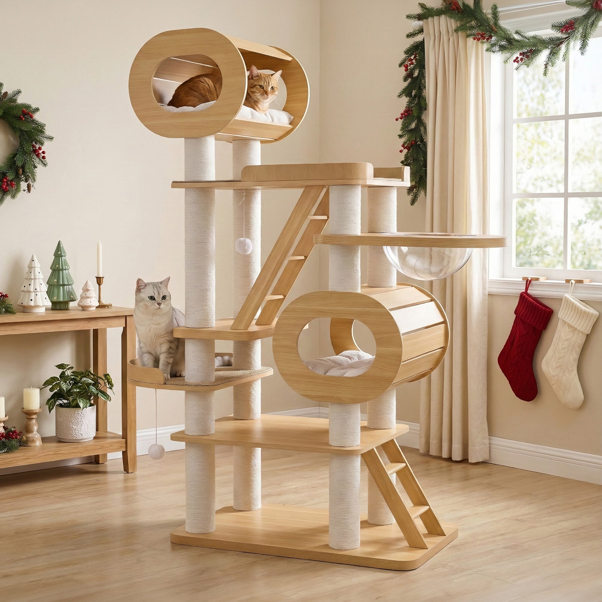 Babylon, 76" Extra Large Multi-Cat Tree Tower