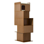 Pawlio, 72" Owner and Pet Shared Bookshelf Cat Tree