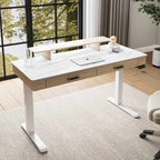 George, Slate Standing Desk, Artificial Marble Desktop (55"x23")