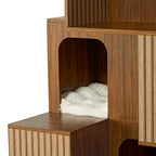 Pawlio, 72" Owner and Pet Shared Bookshelf Cat Tree