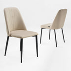 Chester, Upholstered Dining Side Chairs Set of 2, Off-White