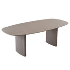Stella, 86.06" Oval Dining Table, Gray