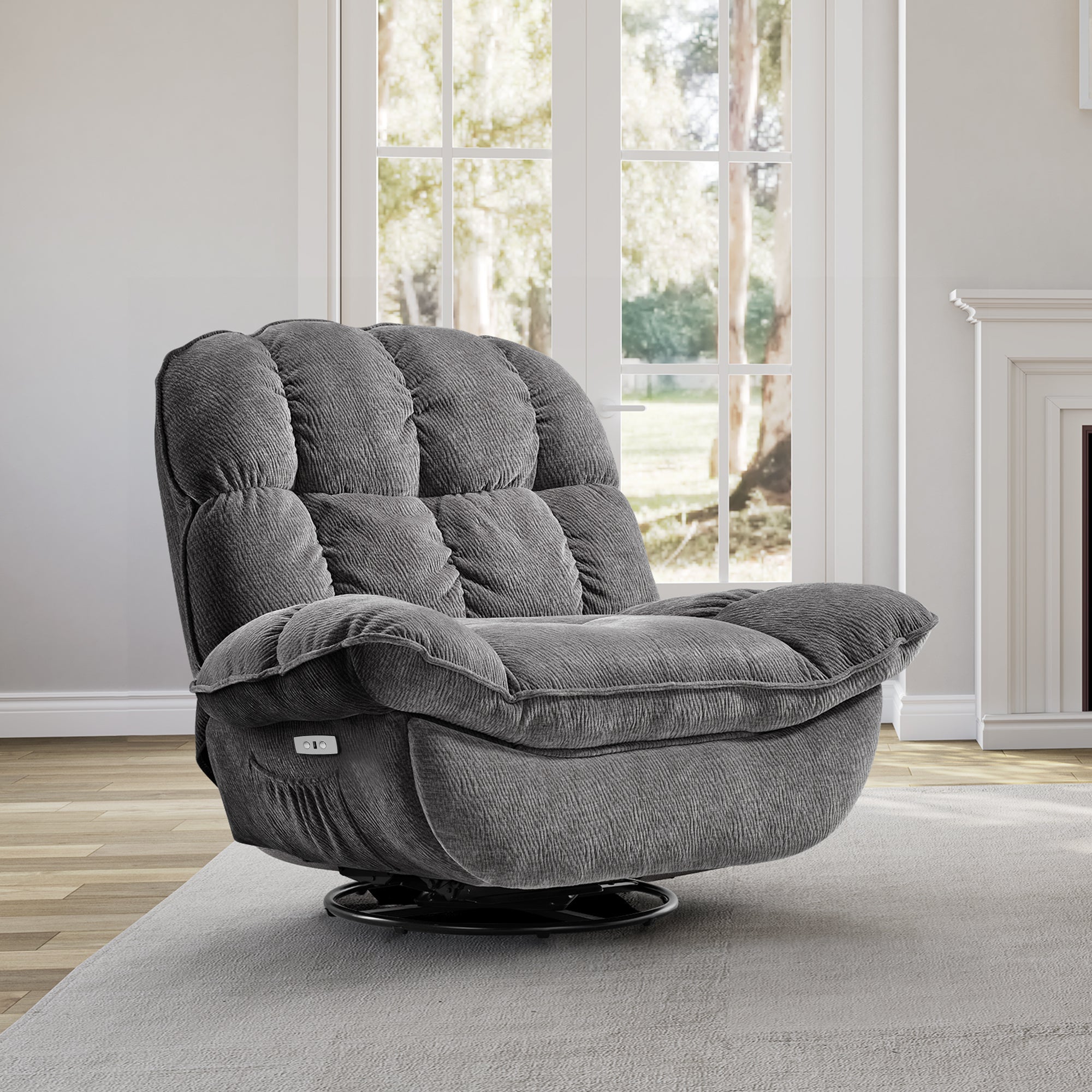 Grayson, Power Recliner Chair Rocking Swivel with Storage
