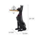 29" H, Big Doberman Dog Side Table