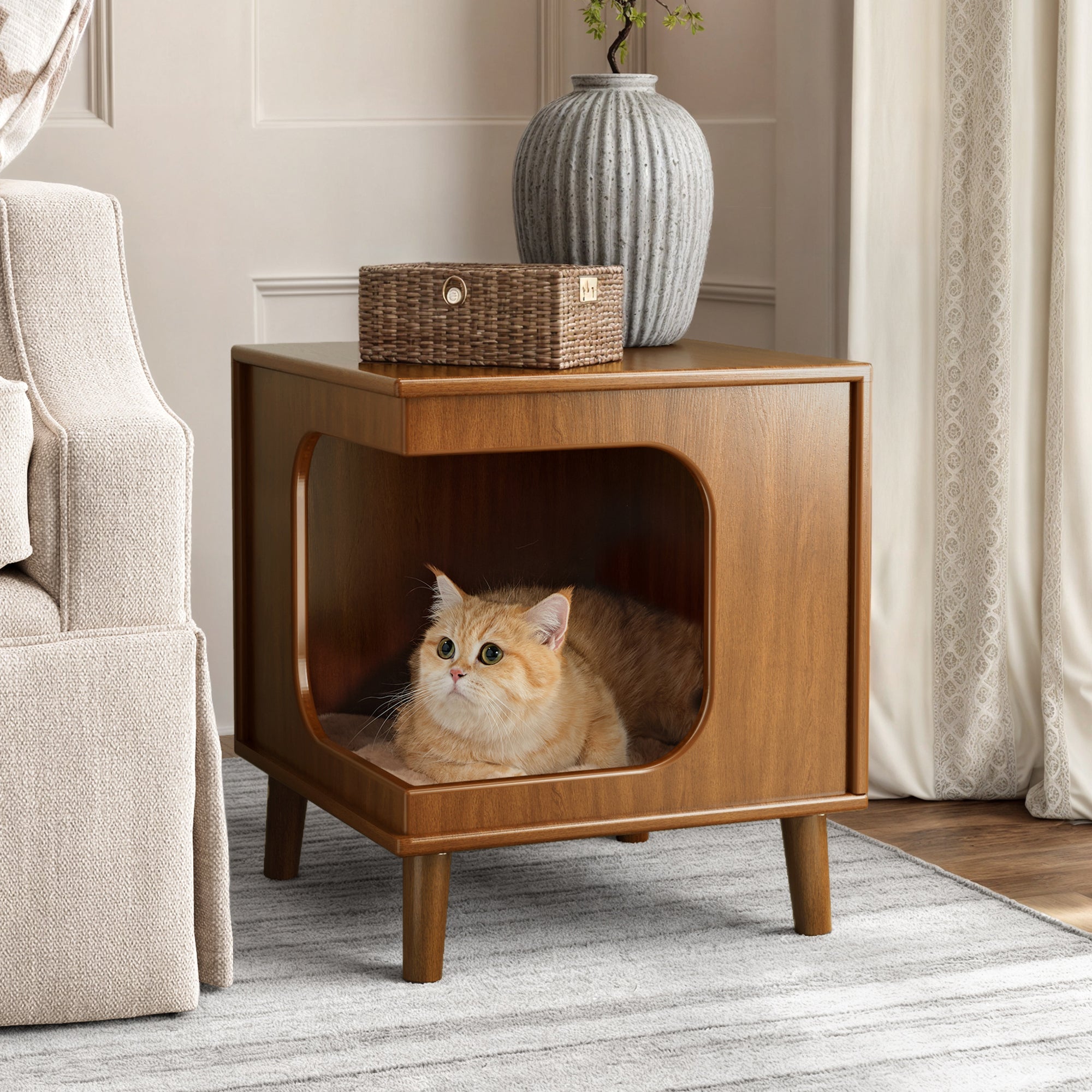 Multi-Functional Cat Bed and Side Table