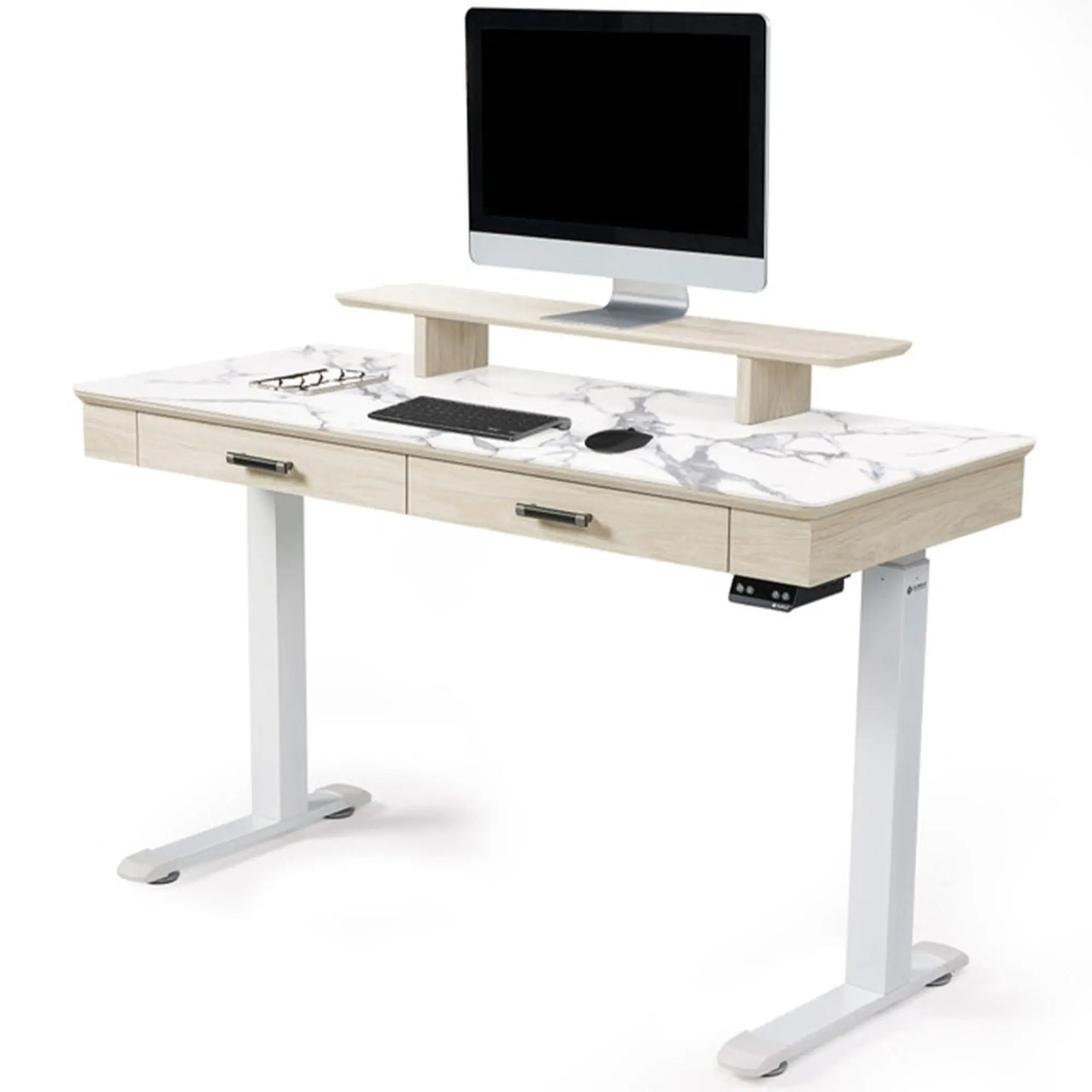 George, Slate Standing Desk, Artificial Marble Desktop (55"x23")