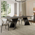 Oasis, 105.5" Dining Table with Sintered Stone, Black