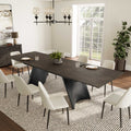 Charlotte, 90"-129" Extendable Dining Table with Sintered Stone Desktop