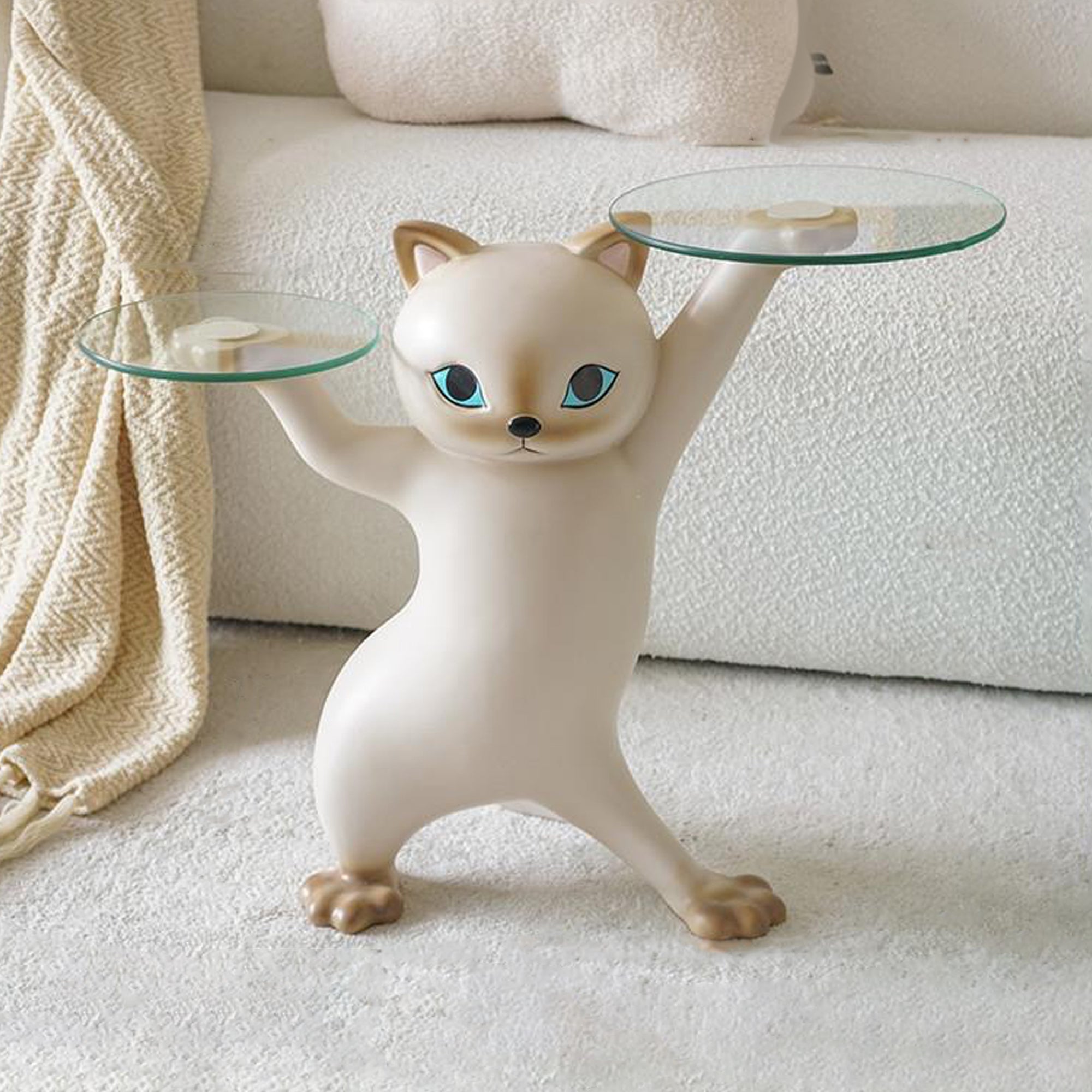 23" H, Enchanting Cat Side Table