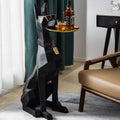 29" H, Big Doberman Dog Side Table