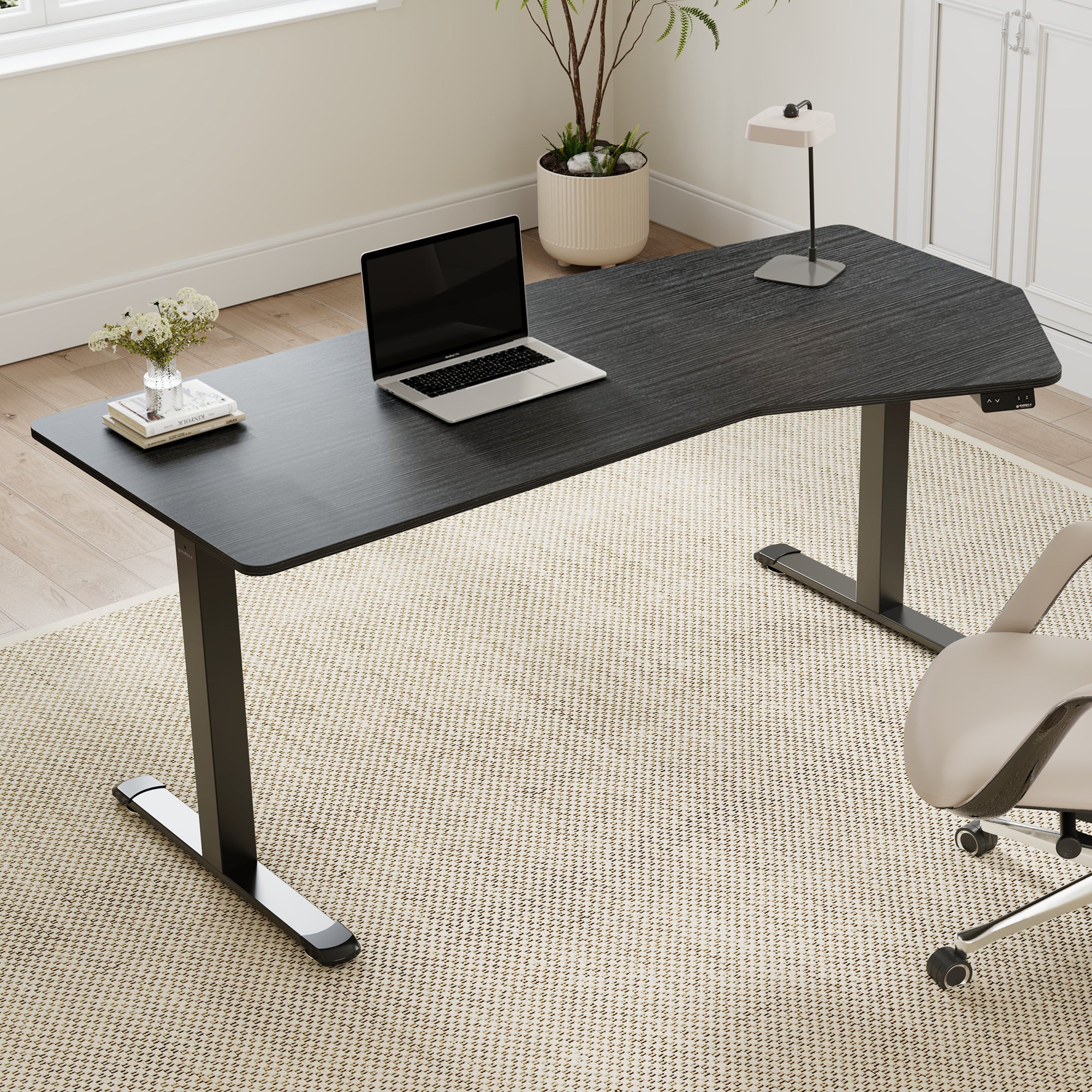 Unique Shape Office Standing Desk (70"x29")