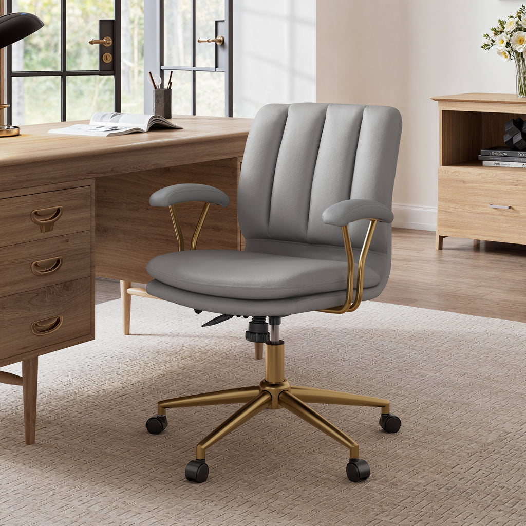 Adena Velvet Office Chair