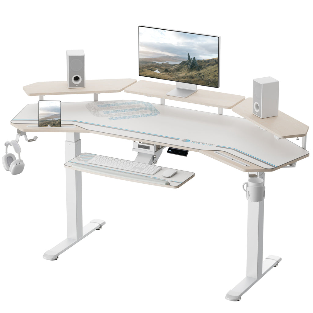 Aero Pro Wing-Shaped Standing Desk (72"x23")