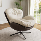 Alexia, Comfy Soft Swivel Lounge Chair, Gray