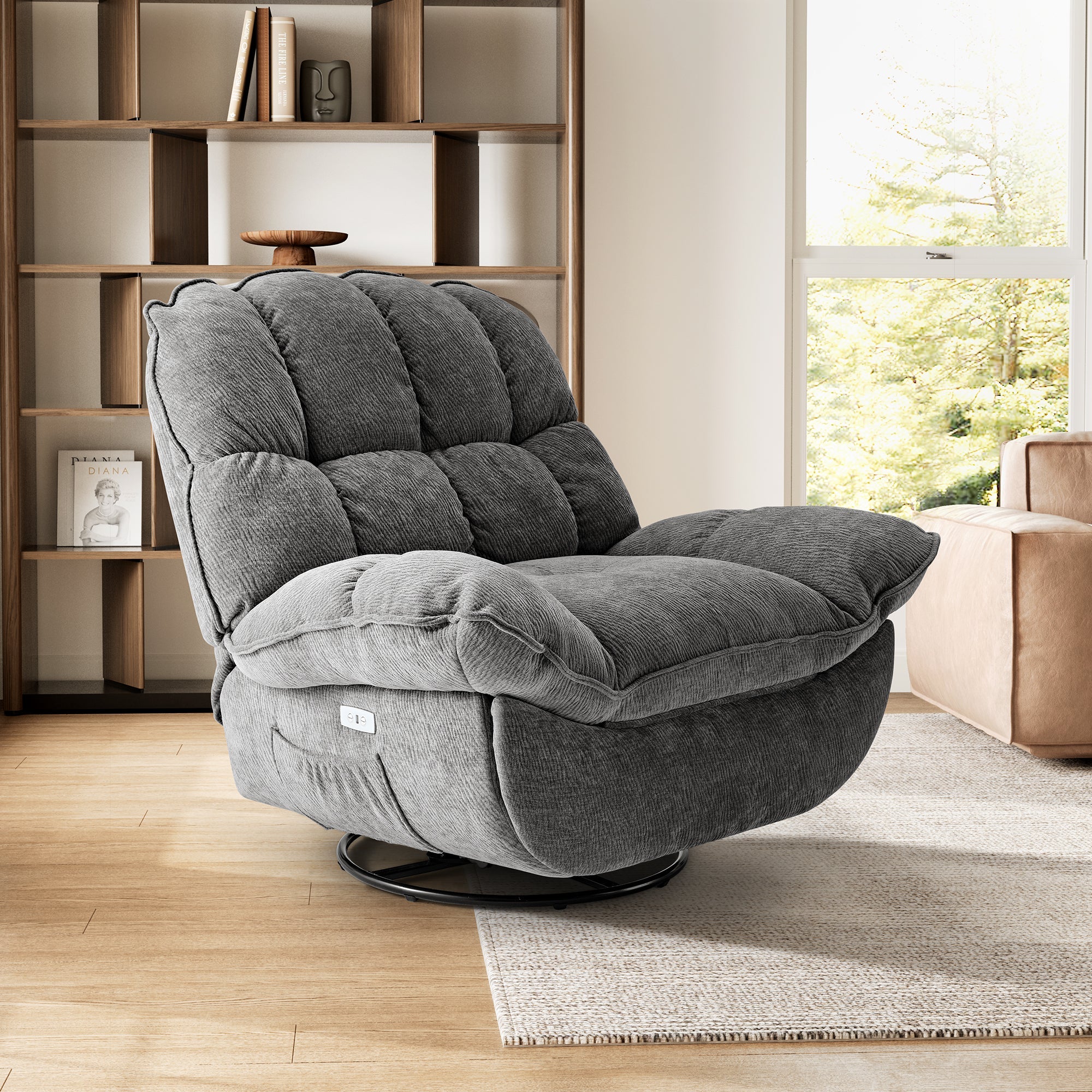 Grayson, Power Recliner Chair Rocking Swivel with Storage