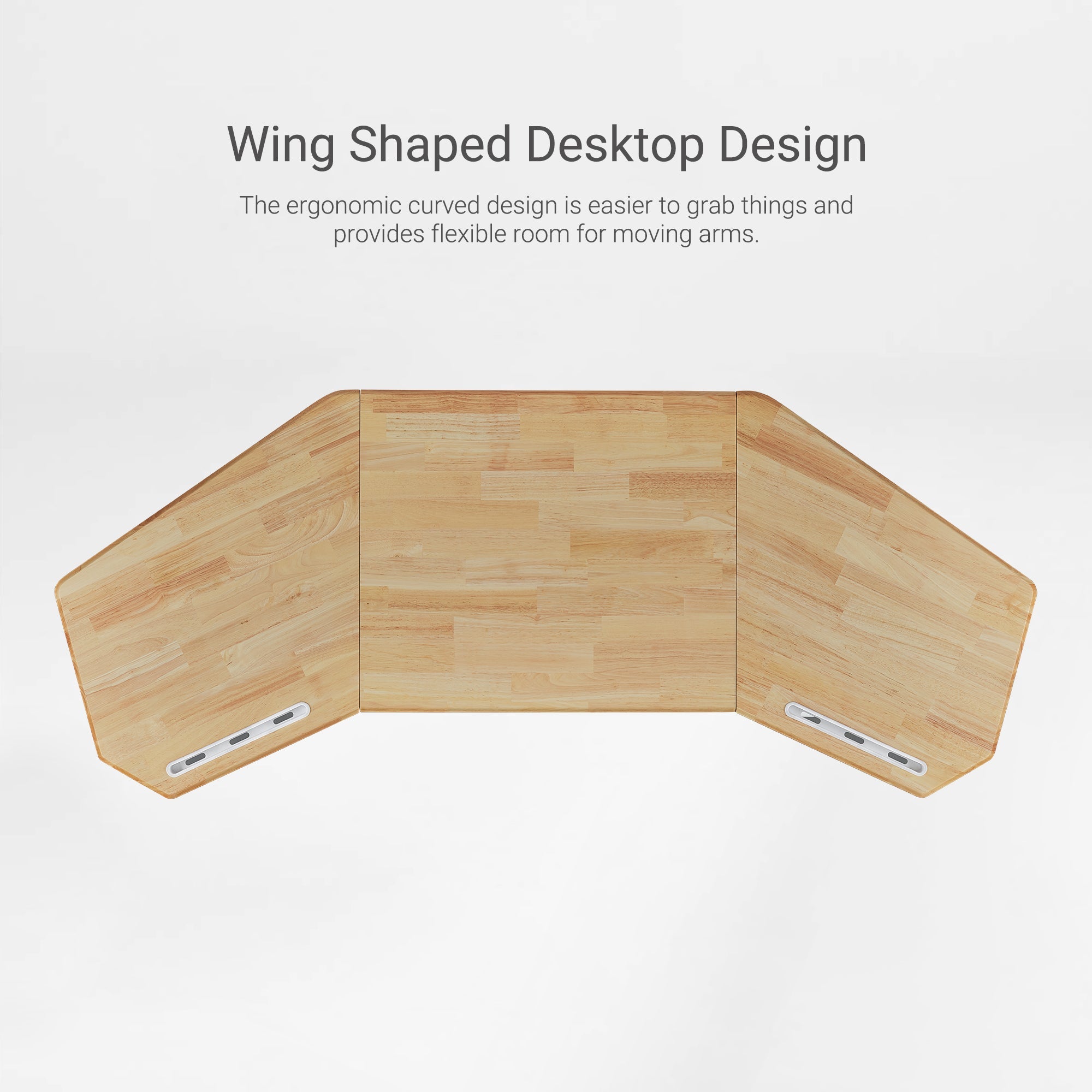 Aero Pro Wing-Shaped Standing Desk (72"x23")
