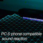 GTG - L60, L-Shaped Glass LED Gaming Desk (60"x40")