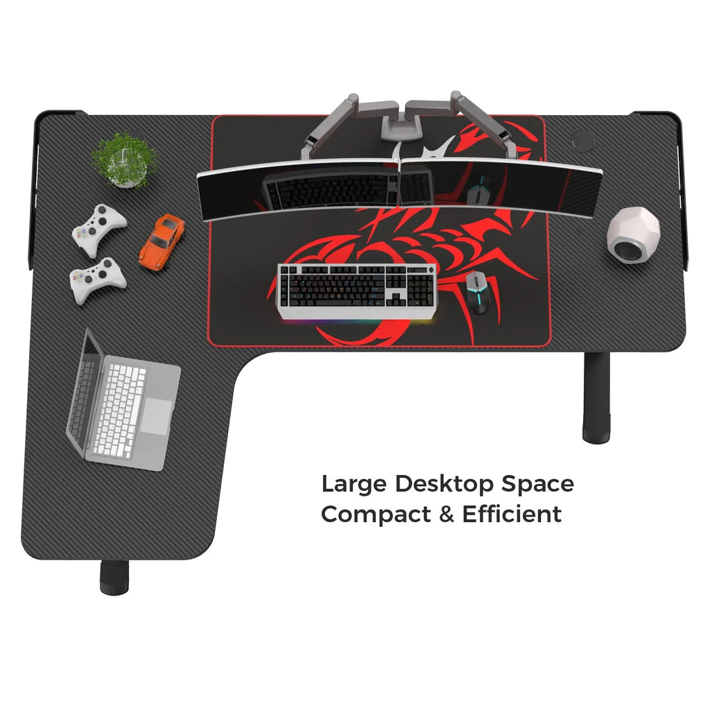 L Shaped Gaming Desk (60"x24")