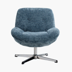 Henry, Chenille Swivel Lounge Chair