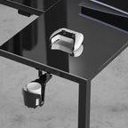 GTG - L60, L-Shaped Glass LED Gaming Desk (60"x40")