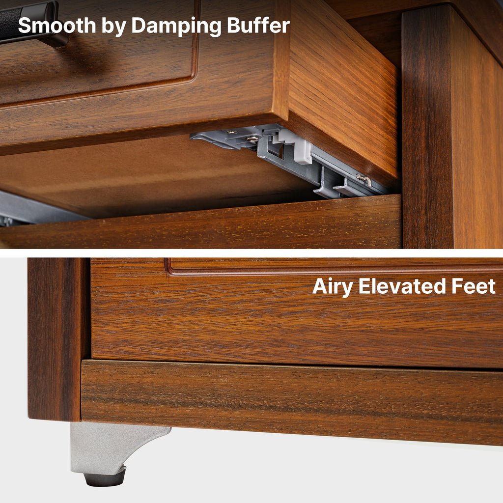 29" Display File Storage Cabinet, Dark Walnut