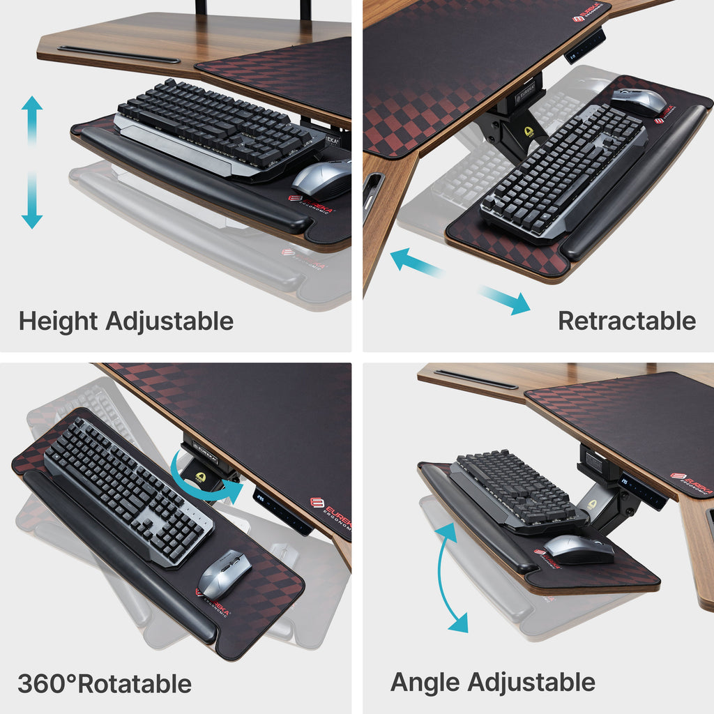 Aero Pro Wing-Shaped Standing Desk (72"x23")