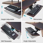Aero Pro Wing-Shaped Standing Desk (72"x23")