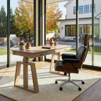 Executive Office Set:ark EL Standing Desk and Executive Office Chair