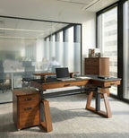 Executive Office Set: Ark Standing Desk and Premium Executive Chair