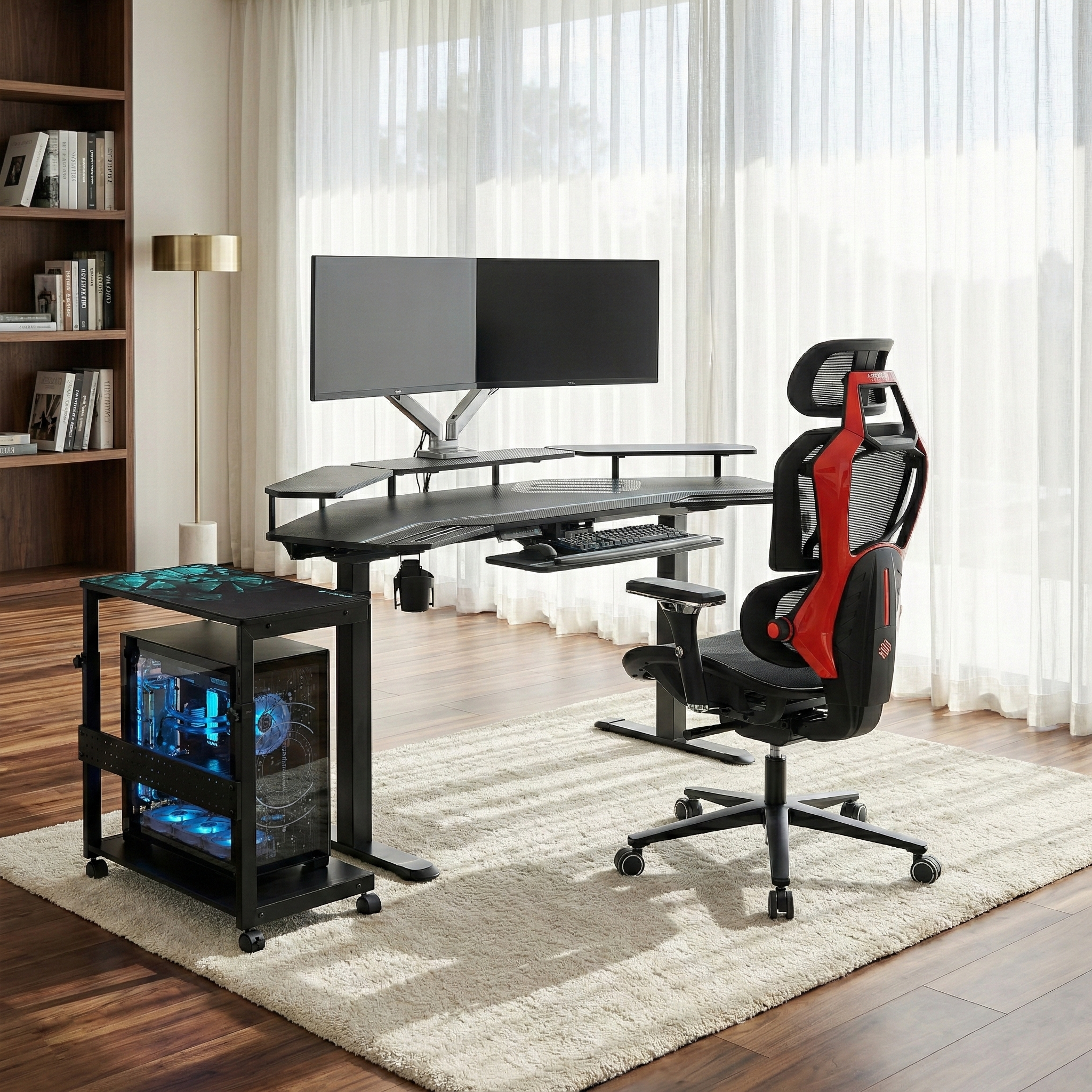 Professional Set: Aero Pro Standing Desk, Chair and Accessories