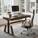 Executive Office Set: Ark Standing Desk and Luxury Executive Chair
