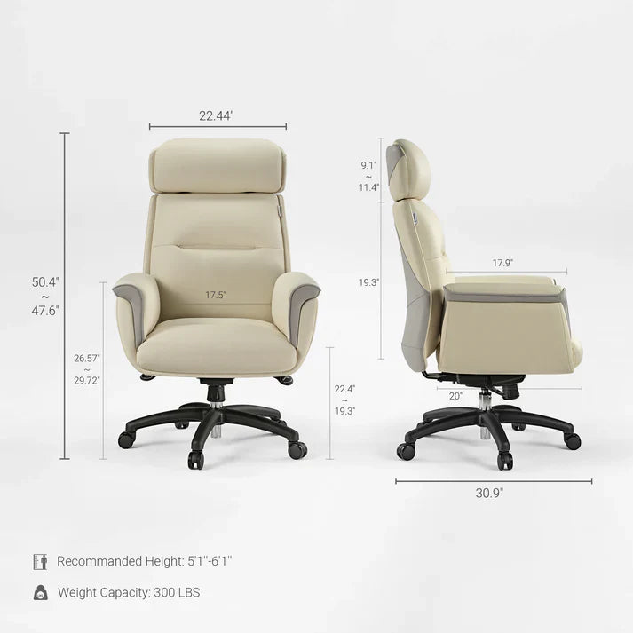 Executive Office Set: Ark Standing Desk and Premium Executive Chair