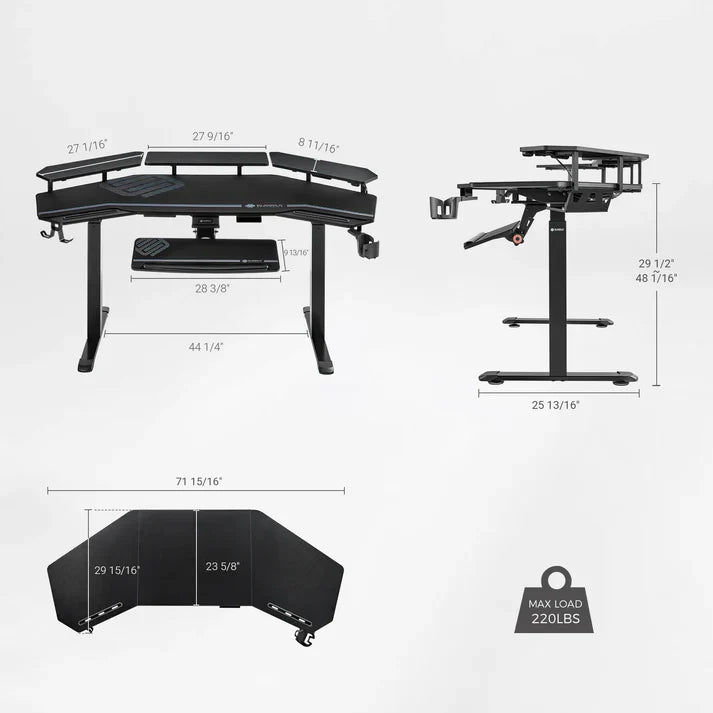 Professional Set: Aero Pro Standing Desk, Chair and Accessories