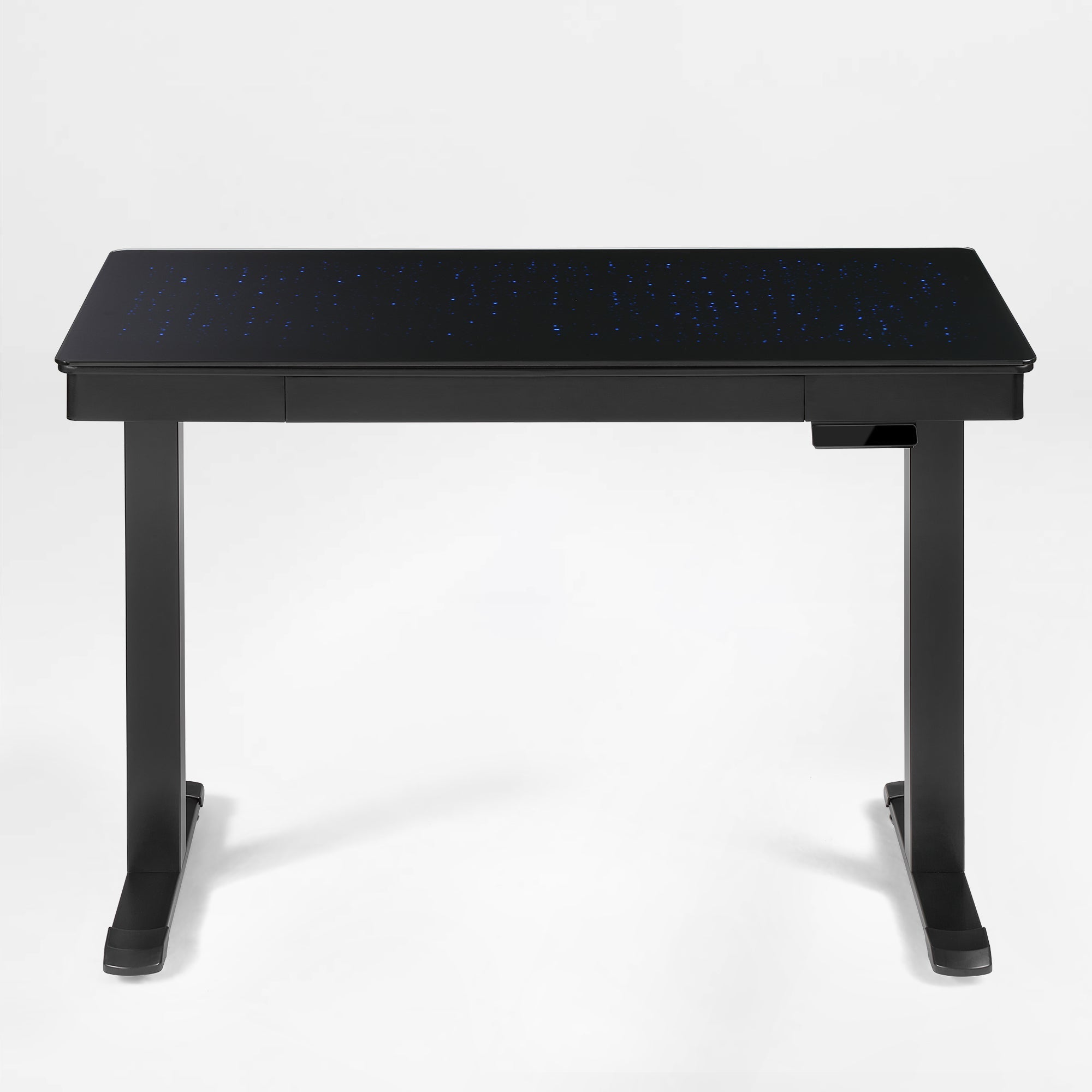 Wonder, Touch-Activated Glowing Glass Standing Desk (47"x23")